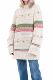 Chunky Knit Sweater and Scarf 2 Piece Matching Set