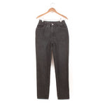 80s BONGO Black High Waist Tapered Mom Jeans 27&quot; waist / 29.5 inseam