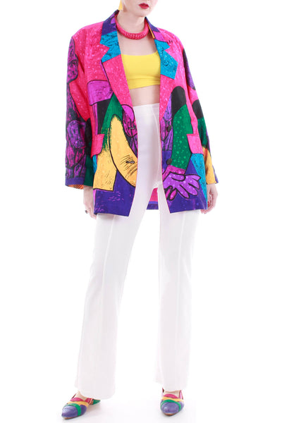 80s Picasso Blazer Jacket Size XL