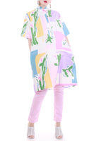 Vintage Catherine Ogust for Penthouse Gallery Pastel Shirt Dress