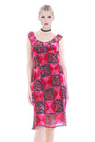 90s vintage betsey johnson  pink silk slip dress