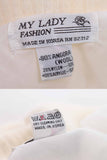 Vintage ANGORA Cardigan Sweater by My Lady Fashion Creamy Ivory White Women's Size Medium...41" bust...34" waist