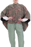 80's Draped Silk Kimono Jacket OSFA 50x24