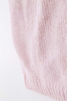 Pastel Pink Angora Silk Duster Sweater Dress
