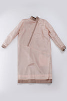 Vintage COURREGES Paris Beige Wool Zippered Dress 80s Futuristic Women's Size M-L 43" Bust