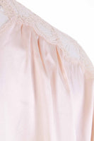 Stunning Vintage Patricia Fieldwalker Blush Pink Silk Charmeuse Nightgown and Robe 2pc Set