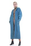 90s vintage long denim duster jacket plus size xl women kcovintage