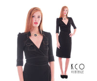 DVF Wrap Dress Black Shirt Dress Minimalist Dress 90s Vintage Diane Von Furstenberg Belted Dress Vintage Clothing Women's Size XS 