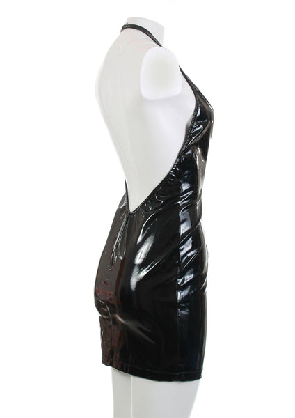 90s Vintage Patent Vegan Leather Dress by Sin-Sations Arizona Made in ...