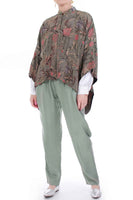 80's Draped Silk Kimono Jacket OSFA 50x24