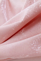 80s Shiny Pastel Pink Satin Ruffled Peplum Dress Women's Size XS