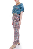 Vintage 2pc Batik Pantsuit Women's Size Medium