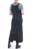 Y2K Overall Jumper Maxi Dress with Cargo Pockets