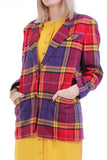 80's Plaid Blazer Jacket Women's Size Medium