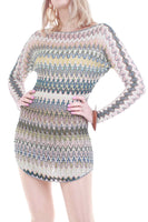 90's Vintage Missoni Zig Zag Knit Dress Made in Italy