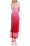 90s Pink and Red Slip Dress