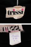 60s Trissi Mod Knit Floral Tunic Top