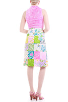 1960s Lilly Pulitzer The Lilly Patchwork Cotton Midi Skirt