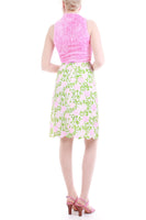1960s Lilly Pulitzer The Lilly Pink Floral Cotton Skirt
