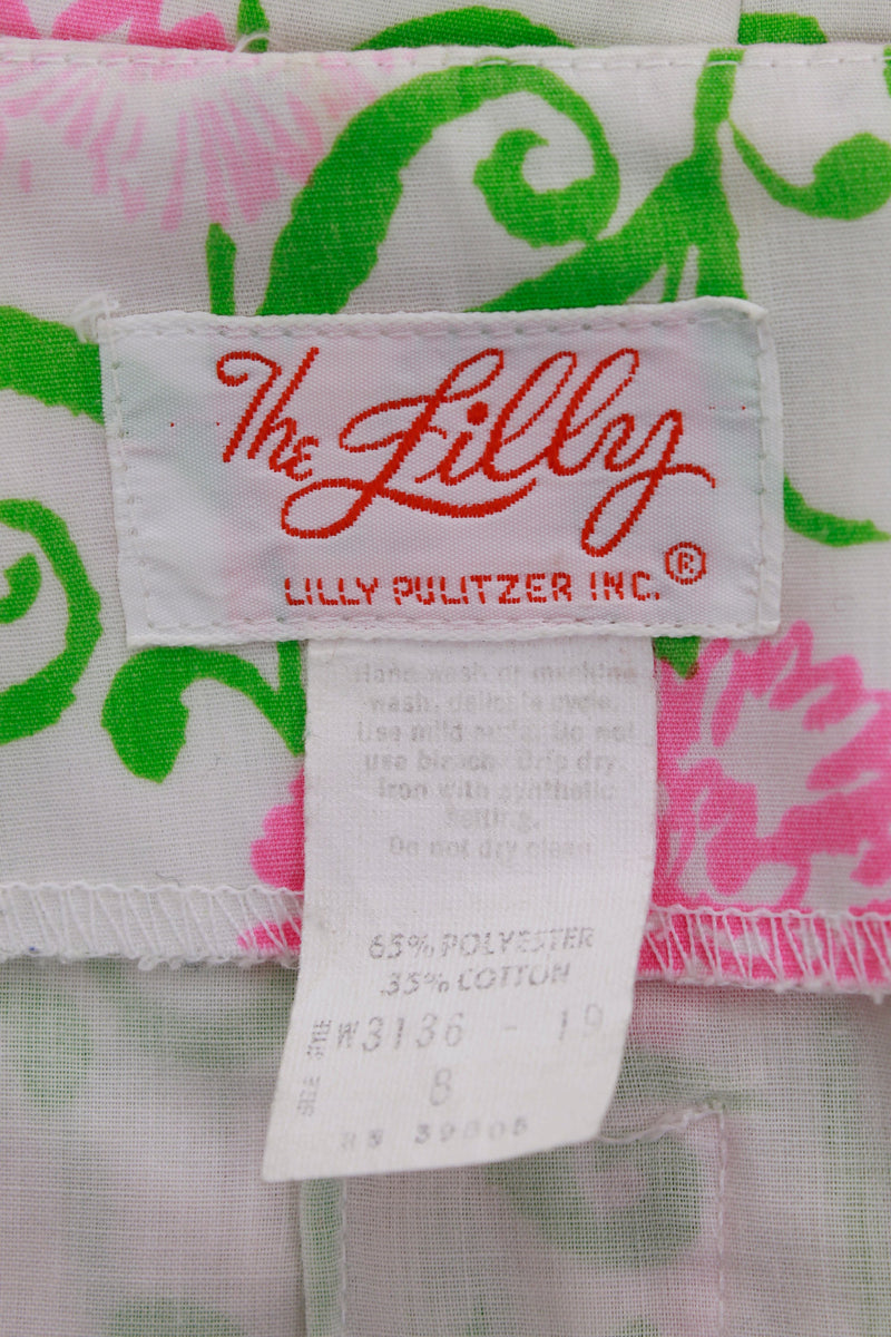 1960s Lilly Pulitzer The Lilly Pink Floral Cotton Skirt – KCO VINTAGE