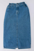 90s Denim High Waist Pencil Skirt