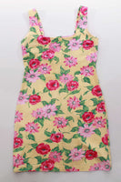 Vintage Victorias Secret MODA Intl Yellow Floral Dress Made in the USA