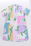 Vintage Catherine Ogust for Penthouse Gallery Pastel Shirt Dress
