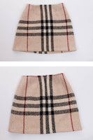 Burberry Nova Check High Waist Mini Skirt
