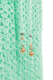 70s Vintage Pastel Crochet Mint Green Dress