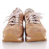 90s Platform Skechers Tan and White Suede Sneakers Size 7.5 USA