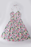 Vintage 2pc Floral Cotton Sun Dress and Bolero Set