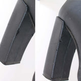 Vintage Shiny Black Stretch High Heel Avant Garde Bronx Boots Made in Spain Size 6