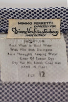 1970s Vintage Diane Von Furstenberg 2 Piece Nylon Jersey Wrap Top and Maxi Skirt Made in Italy