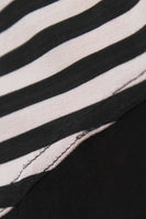 90s Slinky Striped Babydoll Mini Dress Black and White Striped Size Small