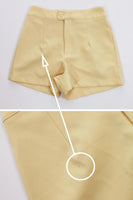 Vintage Fredericks of Hollywood 2pc Set Yellow High Waist Shorts and Top