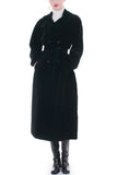 Vintage Nordstrom Black Velvet Trench Coat Made in the USA