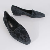 Vintage Yves Saint Laurent YSL Jacquard Satin Flats Made in Italy size 8.5