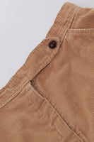 70s Tan Corduroy High Waist Mini Skirt