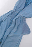 Vintage Denim Shirt Dress Womens Size Medium