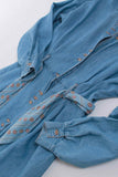 Vintage Denim Shirt Dress Womens Size Medium