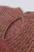 Vintage Metallic Knit Mohair Sweater Top