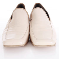 Vintage Italian Leather Beige Two Tone Loafers Women's Size 9 USA