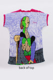 Vintage Picasso Art Print Crinkle Shirt