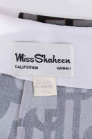 60s Vintage Miss Shaheen Celtic Print Signed Maxi Skirt Size Small