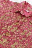 50s Vintage Rose Gold Metallic Swing Jacket Size XL+