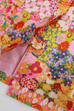 Vintage 60s Mod Neon Floral Tapestry Belted Jacket
