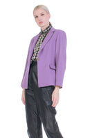 Vintage Jil Sander Lavender Fleece Wool Tailored Blazer Jacket Made in Germany Size S 