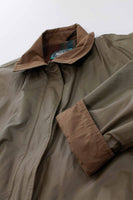 Vintage Woolrich Olive Drab Long Raincoat Trench Coat Size L 