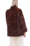 60s Vintage Mink Fur Swing Coat MacDougalls Fine Furs Seattle Women's Size Large 42" bust