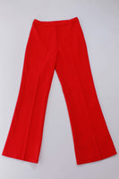70s Vintage 2pc Tomato Red Alex Coleman Pantsuit Leisure Suit Women's Size Medium